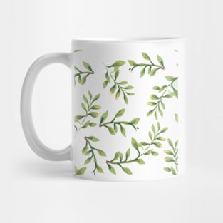 Green Leaf Print Mug